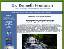Tablet Screenshot of kennethfrontman.com